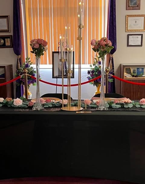 The July 2026 wedding — full wedding designed, styled, and coordinated in-house by Season's Harvest